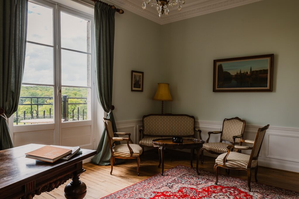 En suite værelse fransk slot