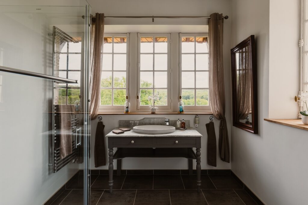 Salle de bain de luxe chateau France