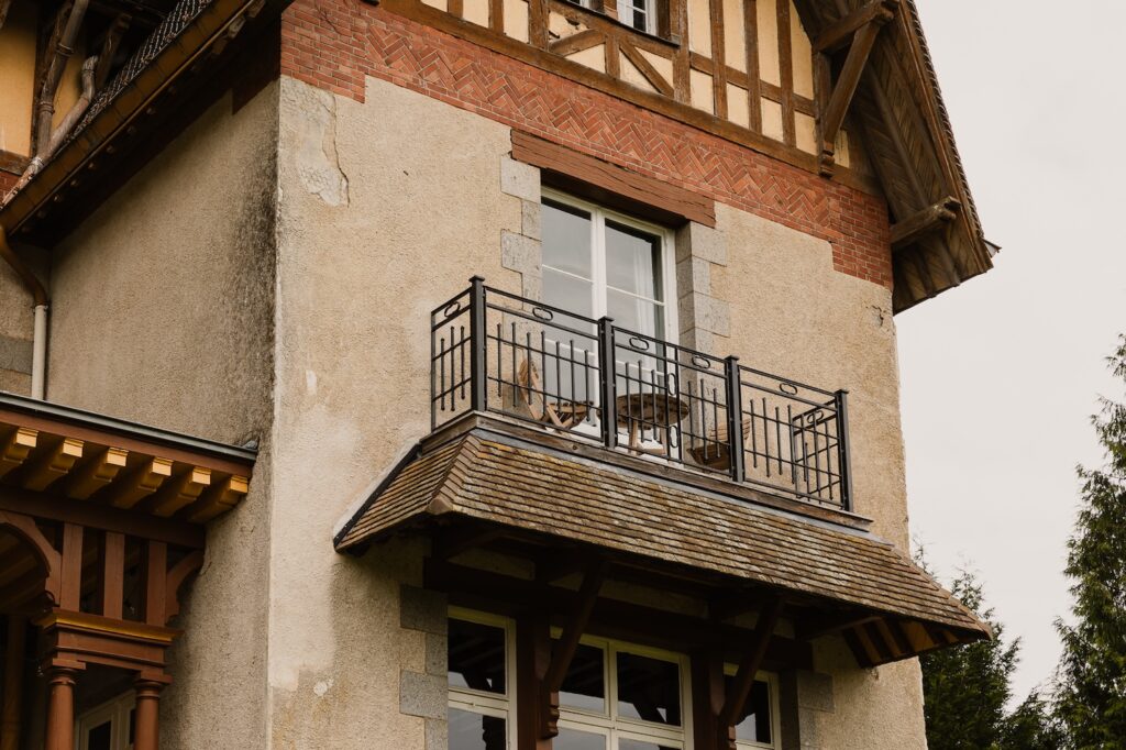 Balcony in French chateau